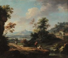 Landscape with figures, Between 1760 and 1799. Creator: Cignaroli; Vittorio Amedeo (1730-1800)