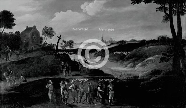 Landscape with Figures, c. 1600/25. Creator: Joos de Momper, the younger.