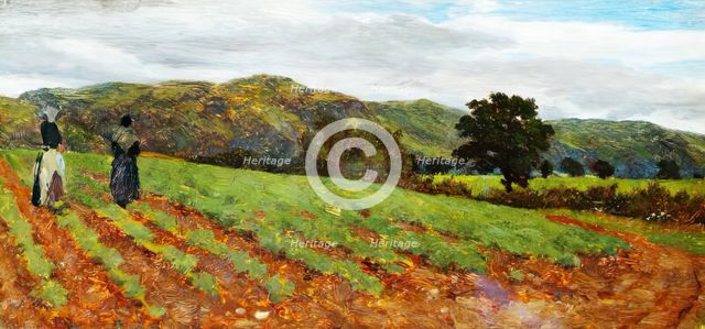 Landscape with Figures, c1870s. Creator: George Reid.
