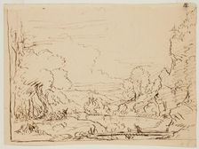 Landscape with Figures, c1820-1848. Creator: Thomas Cole