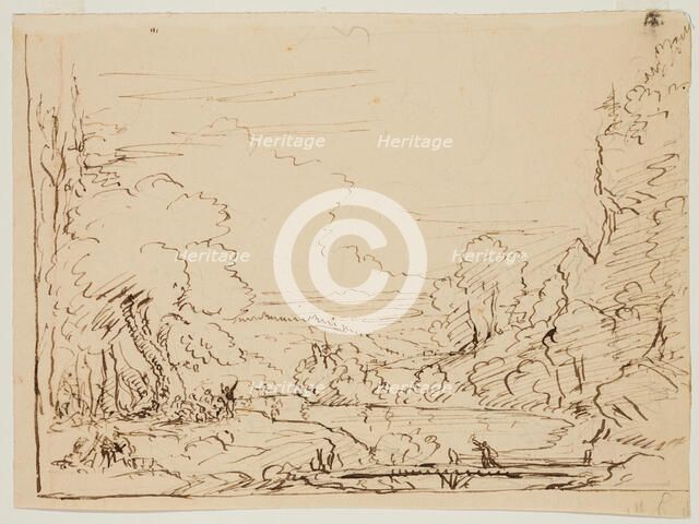 Landscape with Figures, c1820-1848. Creator: Thomas Cole.