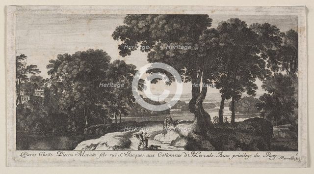Landscape with Figures. Creator: Gabriel Perelle (French, c. 1603-1677).