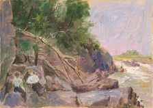 Landscape with figures, early 20th century. Creator: Dezider Czölder