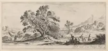 Landscape with Fisherman Carrying his Net, in or before 1647. Creator: Stefano della Bella