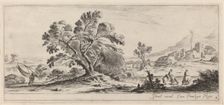 Landscape with Fisherman Carrying his Net, in or before 1647. Creator: Stefano della Bella