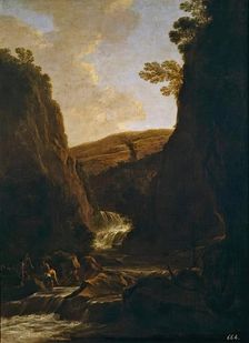 Landscape with Fishermen and Shepherds on a Riverbank, 1640. Creator: Jan Dirksz Both
