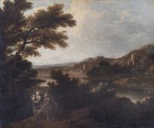 Landscape with Flight into Egypt 18th century. Artist: Sir Joshua Reynolds