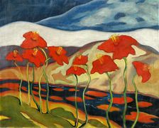 Landscape with flowers (Nirvana), 1930. Creator: Zolo Palugyay