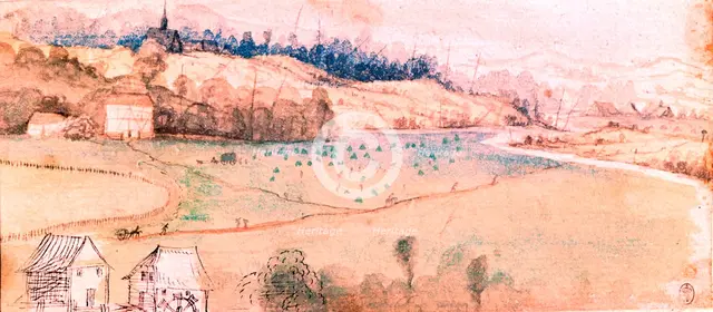 'Landscape with House and Watermill', c1500. Artist: Albrecht Dürer