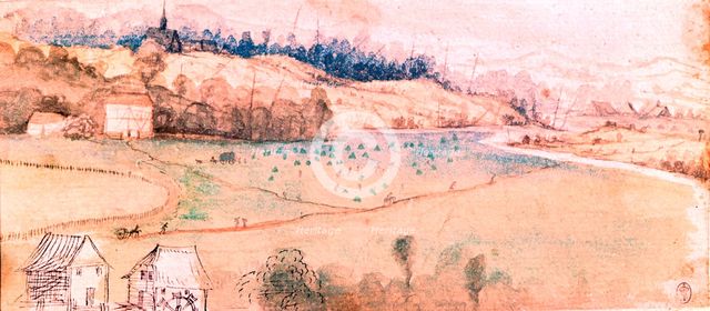 'Landscape with House and Watermill', c1500. Artist: Albrecht Dürer