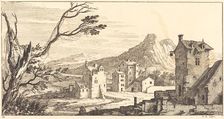 Landscape with Houses, 1673. Creator: Sebastien Le Clerc