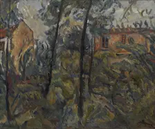Landscape with Houses, c. 1918. Artist: Soutine, Chaim (1893-1943)