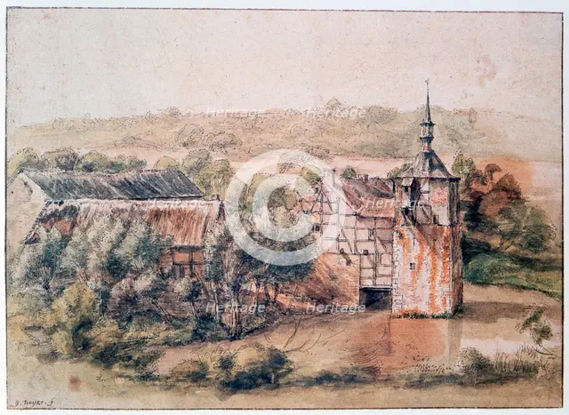 'Landscape with Houses', c1643-1687. Artist: Gillis Neyts