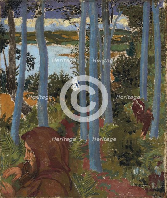 Landscape with Hooded Man, 1903.