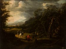 Landscape with Horsemen, 4th quarter of 17th century. Creator: Wilhelm von Bemmel