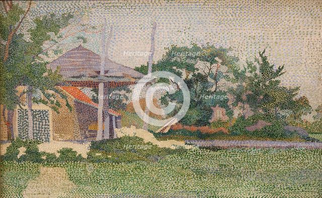 Landscape with Haystack, 1894. Creator: Vijlbrief, Jan (1868-1895).