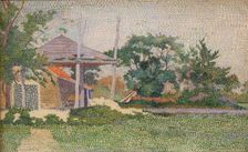 Landscape with Haystack, 1894. Creator: Vijlbrief, Jan (1868-1895)