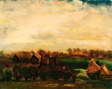 Landscape with Haystacks, c1930s. Creator: Constant Permeke