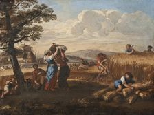 Landscape with Harvesting, 18th century. Creator: Pietro da Cortona