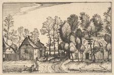 Landscape with Hewed Trees, plate17 from Regiunculae et Villae Aliquot Ducatus Brabant..., ca. 1610. Creator: Claes Jansz Visscher