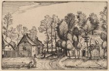 Landscape with Hewed Trees, published 1612. Creator: Claes Jansz Visscher