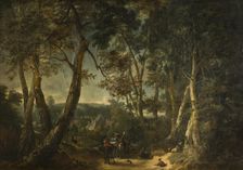 Landscape with High Trees near a Ravine. Creator: Philips Augustijn Immenraet