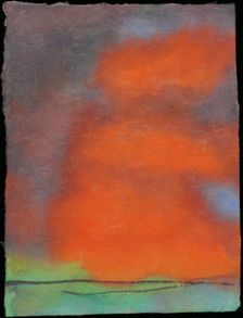 Landscape with high sky and red clouds, c1930-1935. Creator: Nolde, Emil (1867-1956)