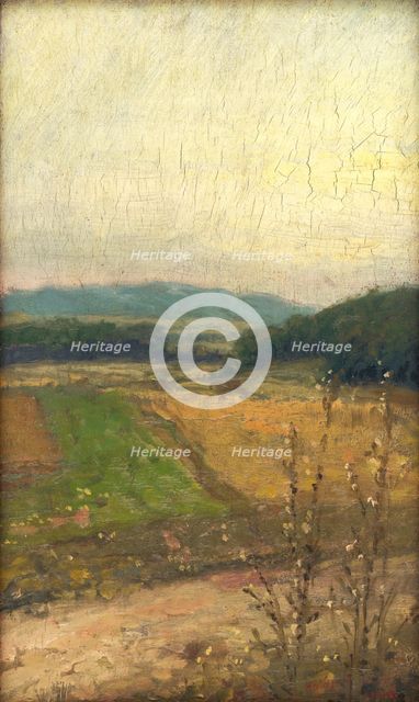 Landscape with hills in the distance, c1902. Creator: Elemír Halász-Hradil.