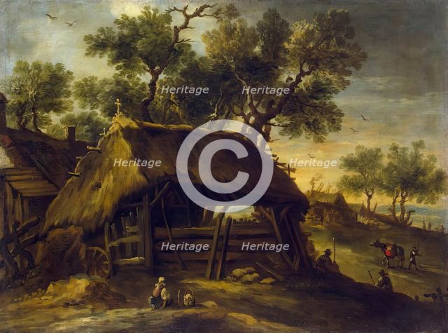 Landscape with Huts, 1650. Creator: Antonio del Castillo y Saavedra.
