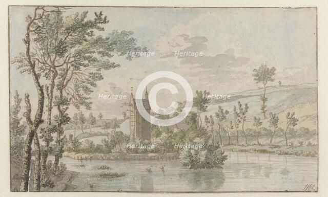 Landscape with Huis Kluys, near Brussels, 1674. Creator: Josua de Grave.