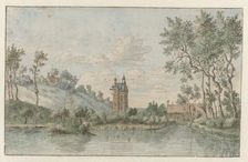 Landscape with Huis Kluys, near Brussels, 1674. Creator: Josua de Grave