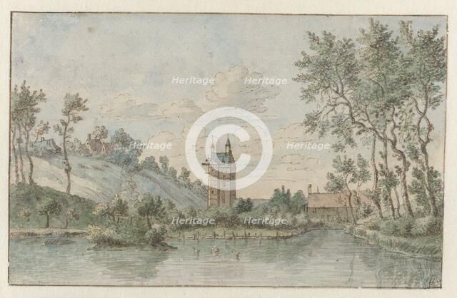 Landscape with Huis Kluys, near Brussels, 1674. Creator: Josua de Grave.