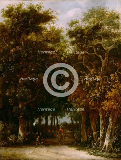 Landscape with Hunter, between 1665 and 1670. Creator: Roelof van Vries.