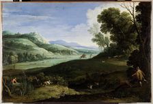 Landscape with Hunters, 1619. Creator: Paul Brill