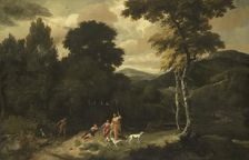 Landscape with Hunters, 1660-1687. Creator: Jacob Esselens