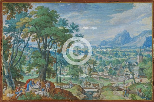 Landscape with Jacob at the Well, 1593. Creator: Hans Bol.