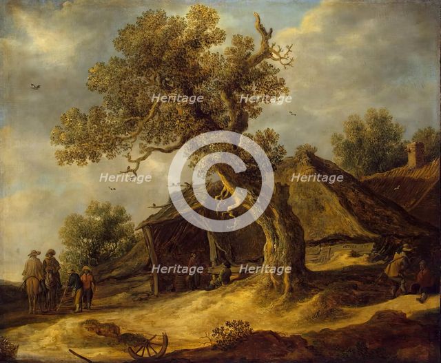 Landscape with Oak, 1634. Creator: Jan van Goyen.