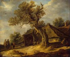 Landscape with Oak, 1634. Creator: Jan van Goyen