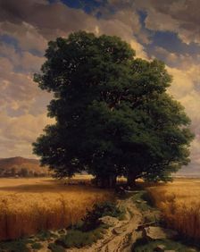 Landscape with Oaks, 1859. Creator: Alexandre Calame