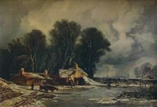 Landscape with Old Cottages: Winter 1833. Artist: William James Muller
