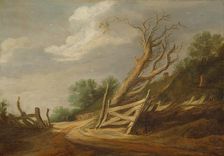 Landscape with Open Gate, c. 1630/1635. Creator: Pieter Molijn