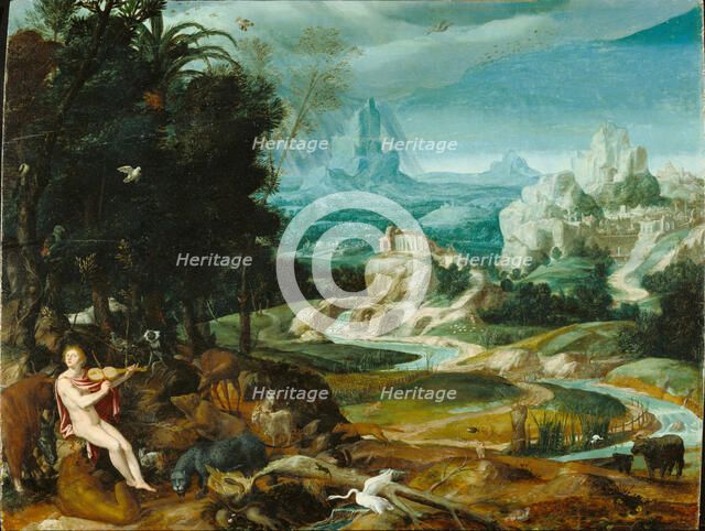 Landscape with Orpheus, 16th century, about 1570. Creator: Unknown.