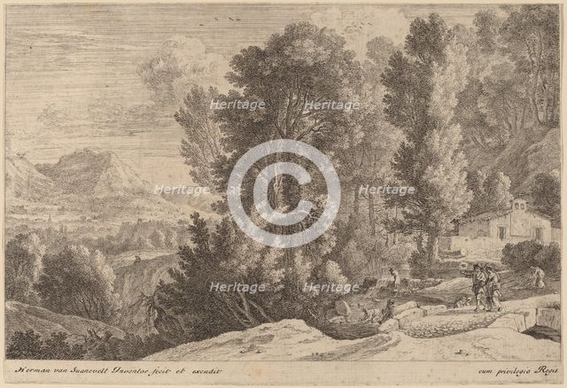 Landscape with Laundresses. Creator: Herman van Swanevelt.