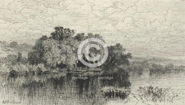 Landscape with Lake, c1850-1880. Creator: Albert Fitch Bellows.