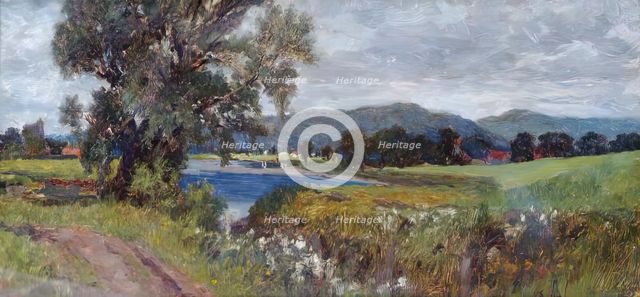 Landscape with Lake, c1870s. Creator: George Reid.