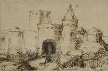 Landscape with mount. Creator: Rembrandt Harmensz van Rijn