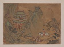 Landscape with Man on Horseback. Creator: Liu Yen