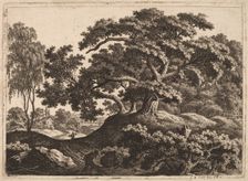 Landscape with Man Pushing a Cart. Creator: Carl Wilhelm Kolbe the elder