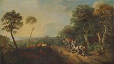 Landscape with Market Cart 18th century, (1935). Artist: Thomas Gainsborough