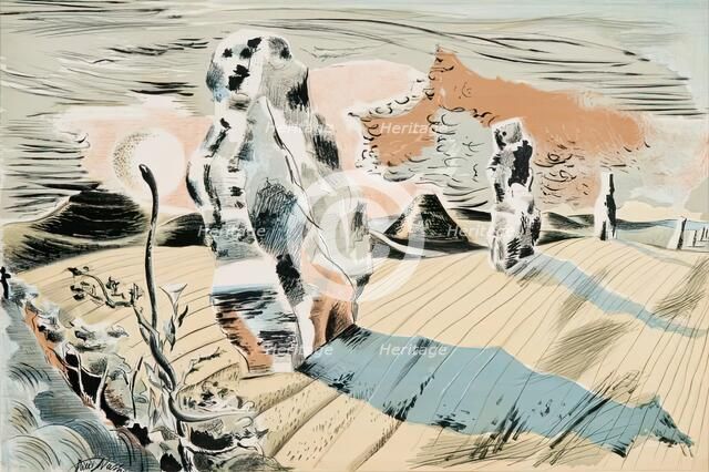 Landscape with Megaliths, 1936. Creator: Paul Nash.